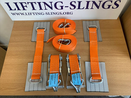 5t_5000kg_car_trailer_transporter_orange_small_pad_recovery_straps_set_of_2_image_1