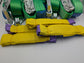 5t (5000kg) Car Trailer Transporter Green With Reflective Strips Wheel Soft Link Strap Recovery Straps Set of 4