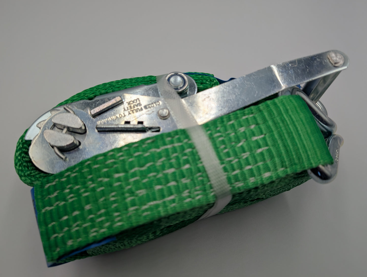 5t (5000kg) Car Trailer Transporter Green With Reflective Strips Wheel Soft Link Strap Recovery Straps Set of 4