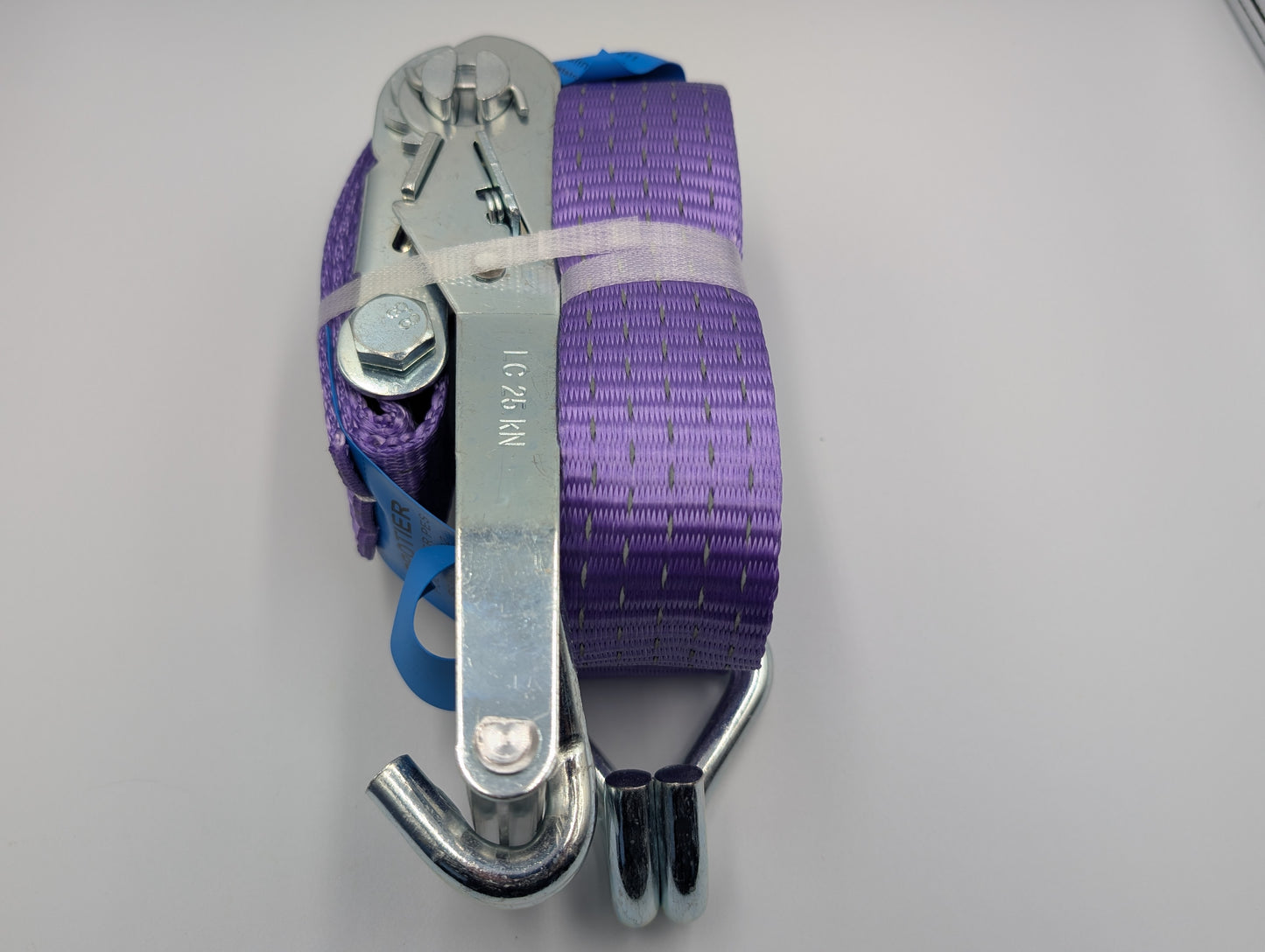 5t (5000kg) Car Trailer Transporter Purple With Reflective Strips Wheel Soft Link Strap Recovery Straps Set of 4