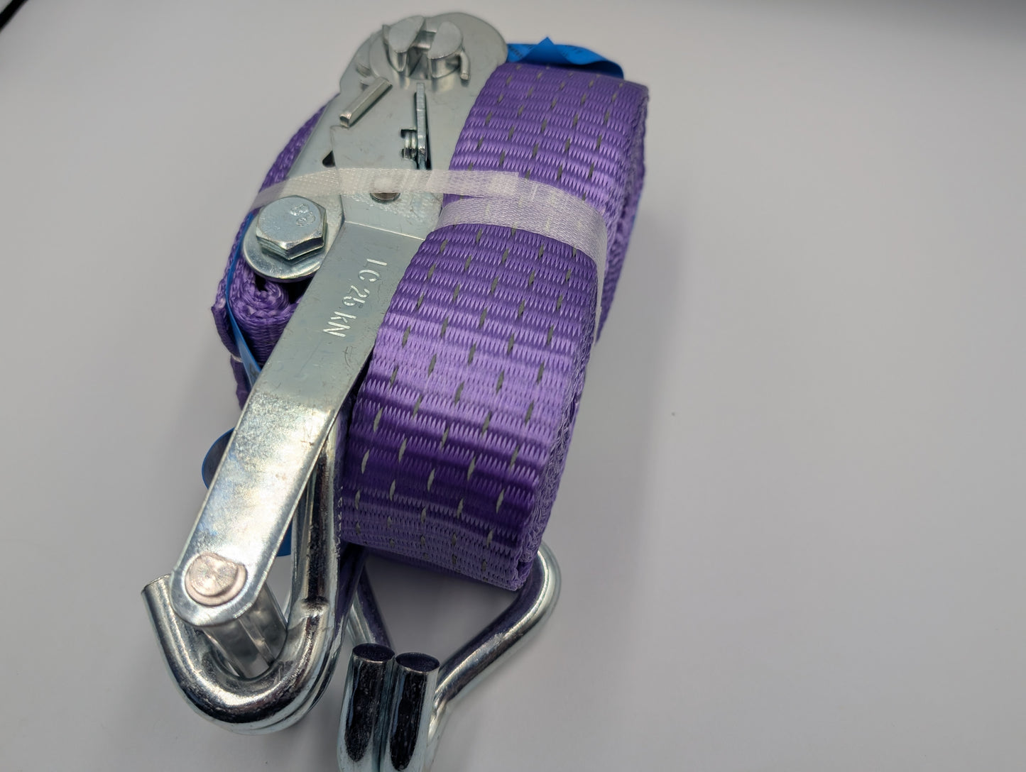 5t (5000kg) Car Trailer Transporter Purple With Reflective Strips Wheel Soft Link Strap Recovery Straps Set of 4
