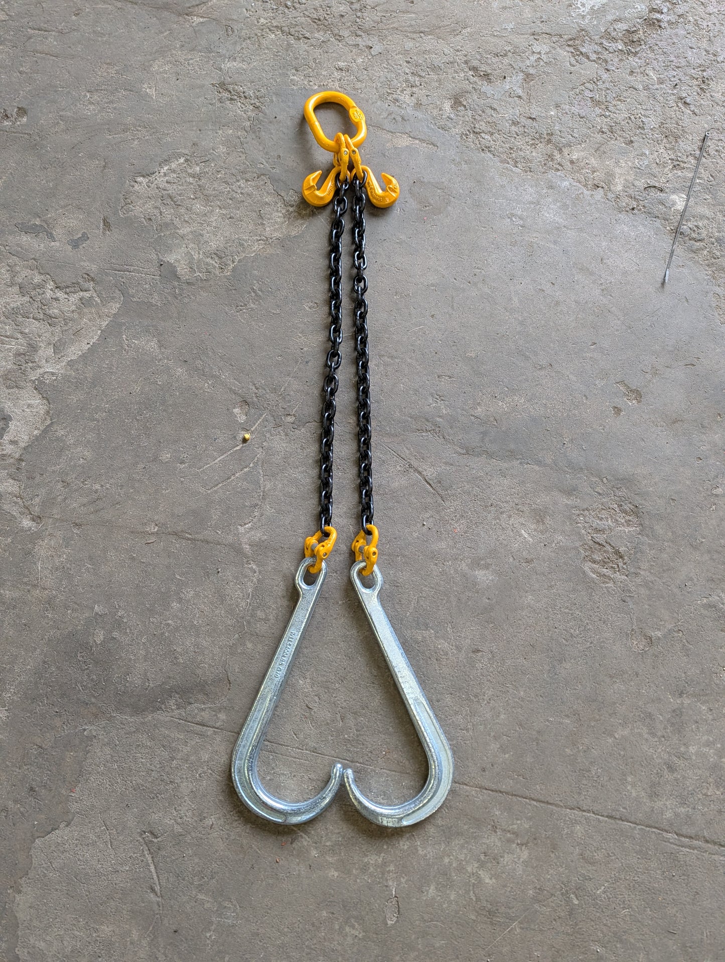 J Hook Brother Chain V-Assembly Winch Tow Recovery Assistance Off Road 1 Metre