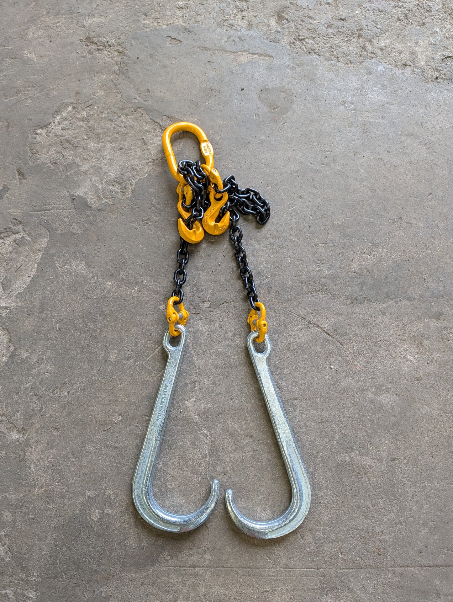 J Hook Brother Chain V-Assembly Winch Tow Recovery Assistance Off Road 1 Metre