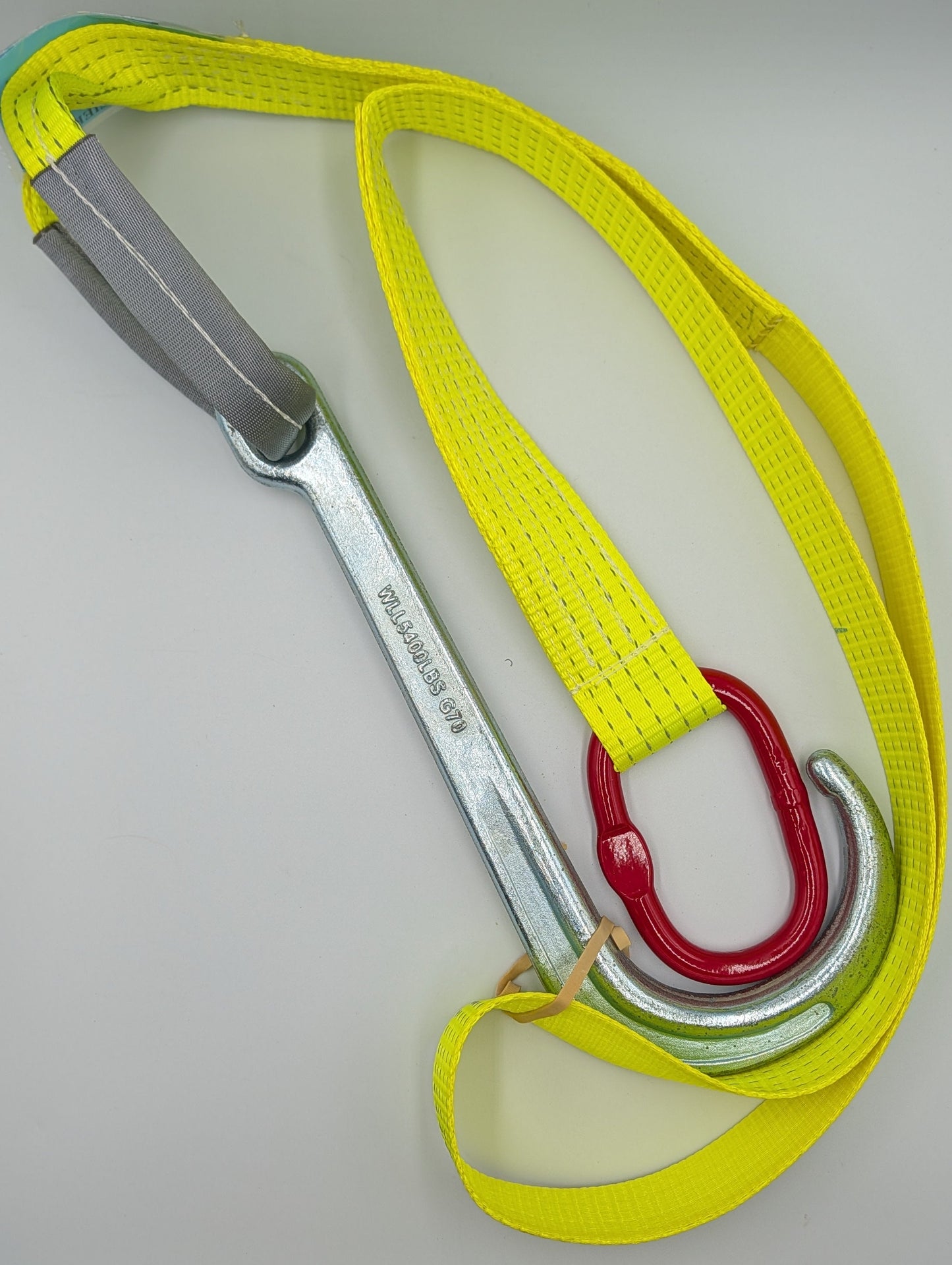 J Hook Winch Strap Single Leg Tow Recovery Assistance Off Road 2 Metre