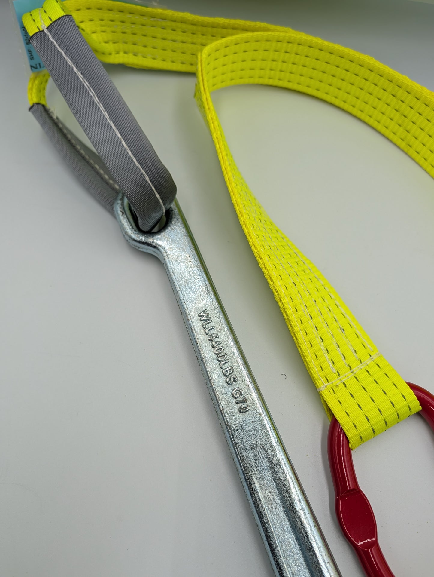 J Hook Winch Strap Single Leg Tow Recovery Assistance Off Road 2 Metre