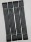 4 x Black Yellow Flat Soft Link Straps