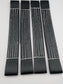 4 x Black Yellow Flat Soft Link Straps