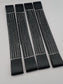 4 x Black Yellow Flat Soft Link Straps