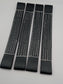 4 x Black Yellow Flat Soft Link Straps