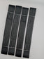 4 x Black Yellow Flat Soft Link Straps