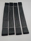 4 x Black Yellow Flat Soft Link Straps