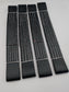 4 x Black Yellow Flat Soft Link Straps