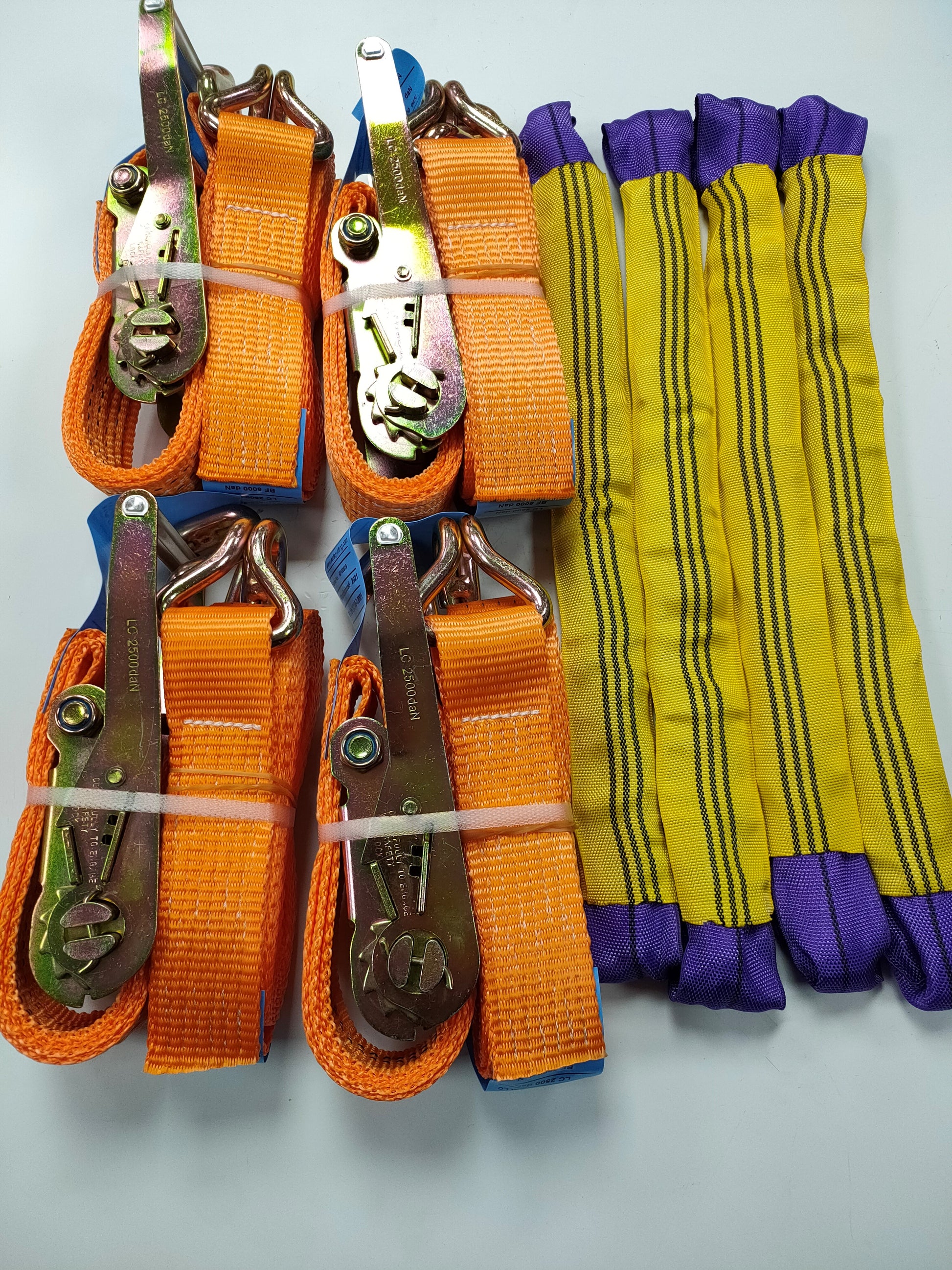 5t_(5000kg)_car_trailer_transporter_orange_wheel_soft_link_strap_recovery_straps_set_of_4_directratchetstraps.co.uk