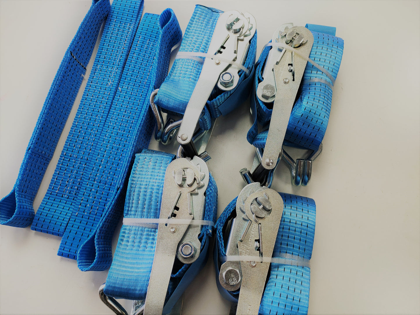 5t_5000kg_car_trailer_transporter_blue_wheel_flat_soft_link_strap_recovery_straps_set_of_4_image_4