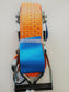 Pack Of Two 5t (5000kg) Heavy Duty Orange Ratchet Straps 5m