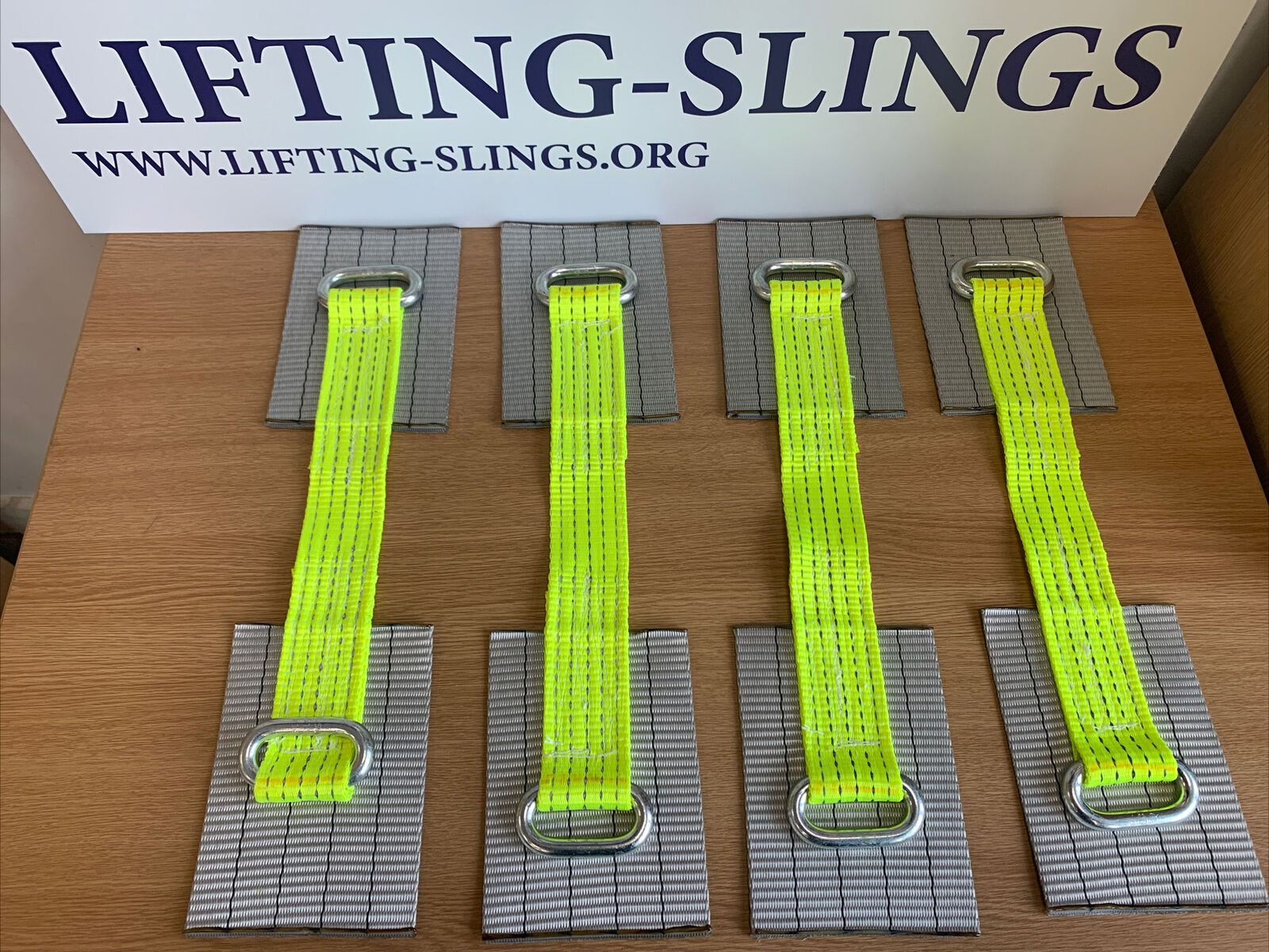 4x_hi_visibility_yellow_small_pad_link_straps_image_2